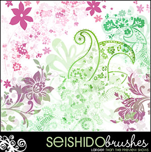 Free High Res Photoshop Brush Set From Janita - Plus Hi-Res Brush CD "Thinkbrushy Goes Scrapbooking"