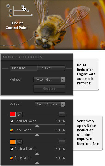 Dfine - Best-in-class noise reduction to improve the quality of virtually every photo. Features new U Point technology for unprecedented selective control