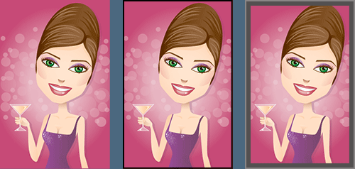 blog tutorial - Martini Girls - photo borders