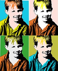 Andy Warhol Pop Art Silkscreen Photoshop Effect