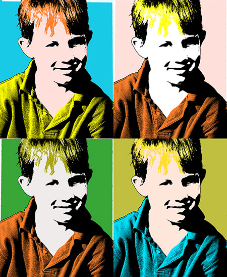 Andy Warhol Pop Art Silkscreen Photoshop Effect